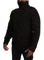 Dolce & Gabbana Brown Fatto A Mano Turtleneck Pullover Sweater
