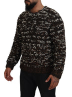 Dolce & Gabbana Brown Knitted Wool Fatto A Mano Sweater