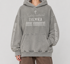 Snow Washed Loose Cotton Hoodie
