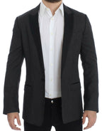 Dolce & Gabbana Black wool slim MARTINI blazer