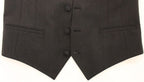 Dolce & Gabbana Gray Wool Stretch Dress Vest Blazer