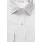 Bagutta White Cotton Men Shirt