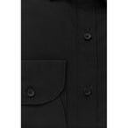 Bagutta Black Cotton Men Shirt with French Collar