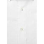 Bagutta White Cotton Men's Dress Shirt