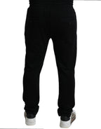 Dolce & Gabbana Black DG Logo Skinny Jogger Sweatpants Pants