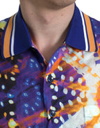 Dolce & Gabbana Multicolor Luminarie Print Cotton Casual Shirt