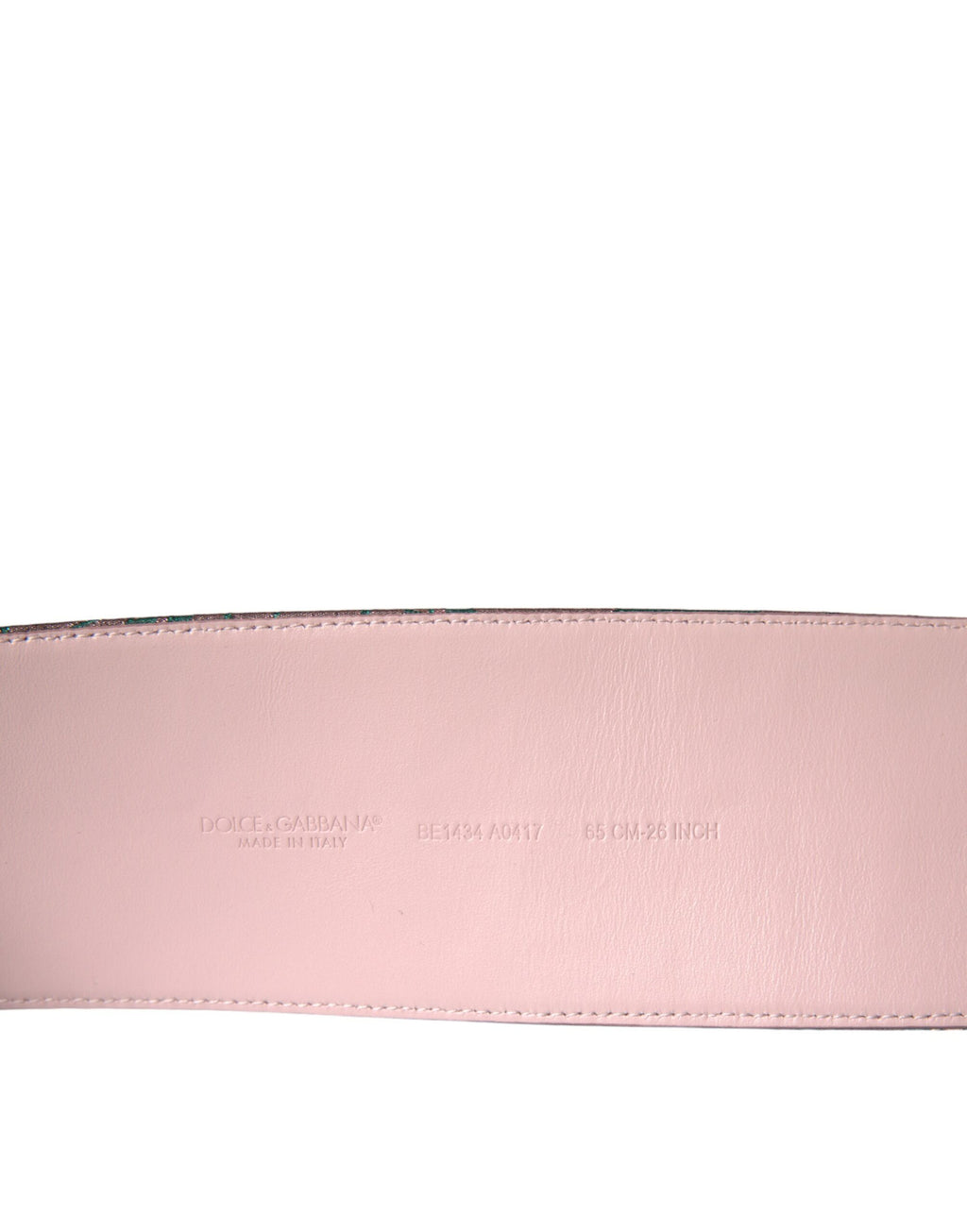 Dolce & Gabbana Multicolor Floral Jacquard Lurex Gold Buckle Belt