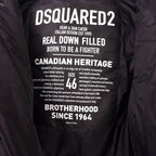 Dsquared² Black Nylon Men Down Jacket
