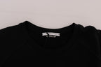 Daniele Alessandrini Black Crewneck Cotton Pullover Sweater