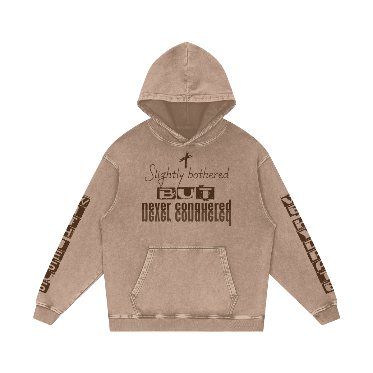 Snow Washed Loose Cotton Hoodie