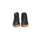Roberto Pepe Luxury Black Calfskin Men's High Sneaker