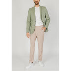 Antony Morato Green Cotton Blazer