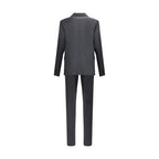Dsquared² Black Fleece Wool Two-Piece Suit