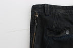 Costume National Blue Cotton Slim Pants Denim Jeans