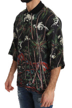 Dolce & Gabbana Black Volcano Sicily Short Sleeve T-Shirt