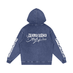 Snow Washed Loose Cotton Hoodie