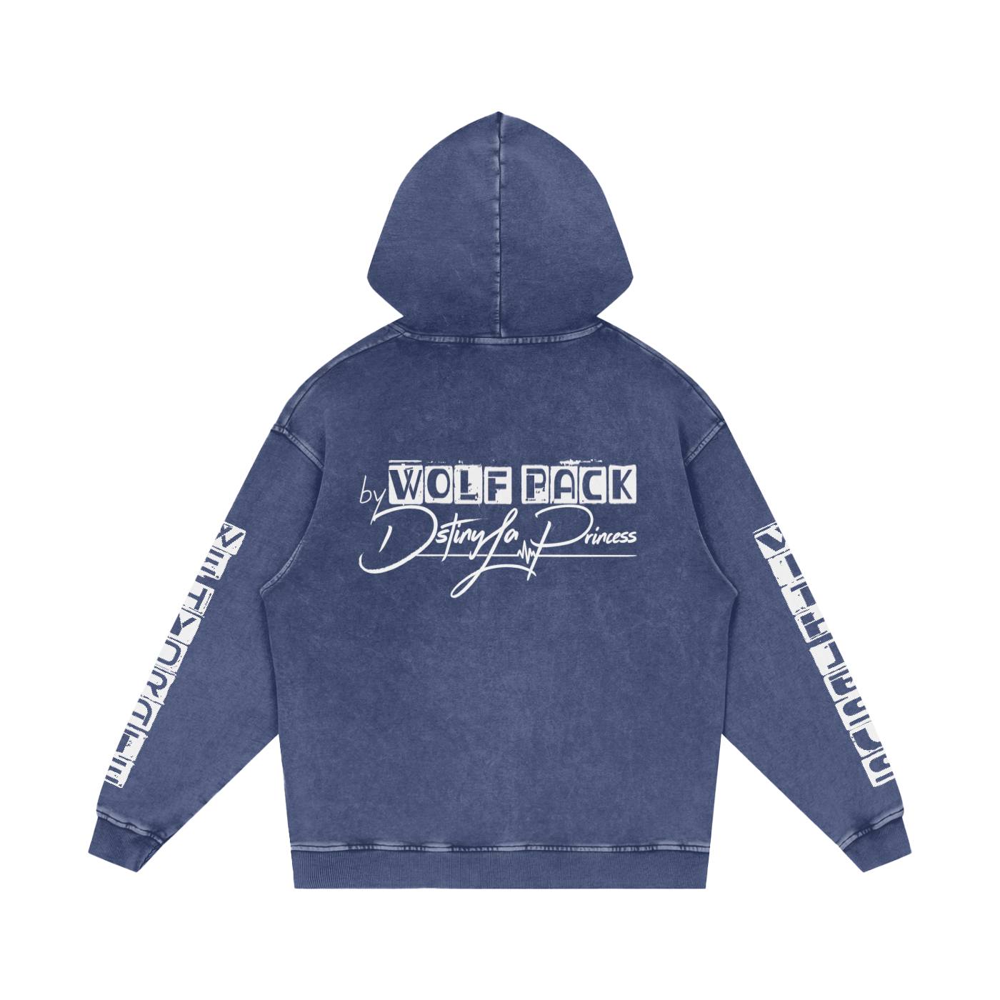 Snow Washed Loose Cotton Hoodie