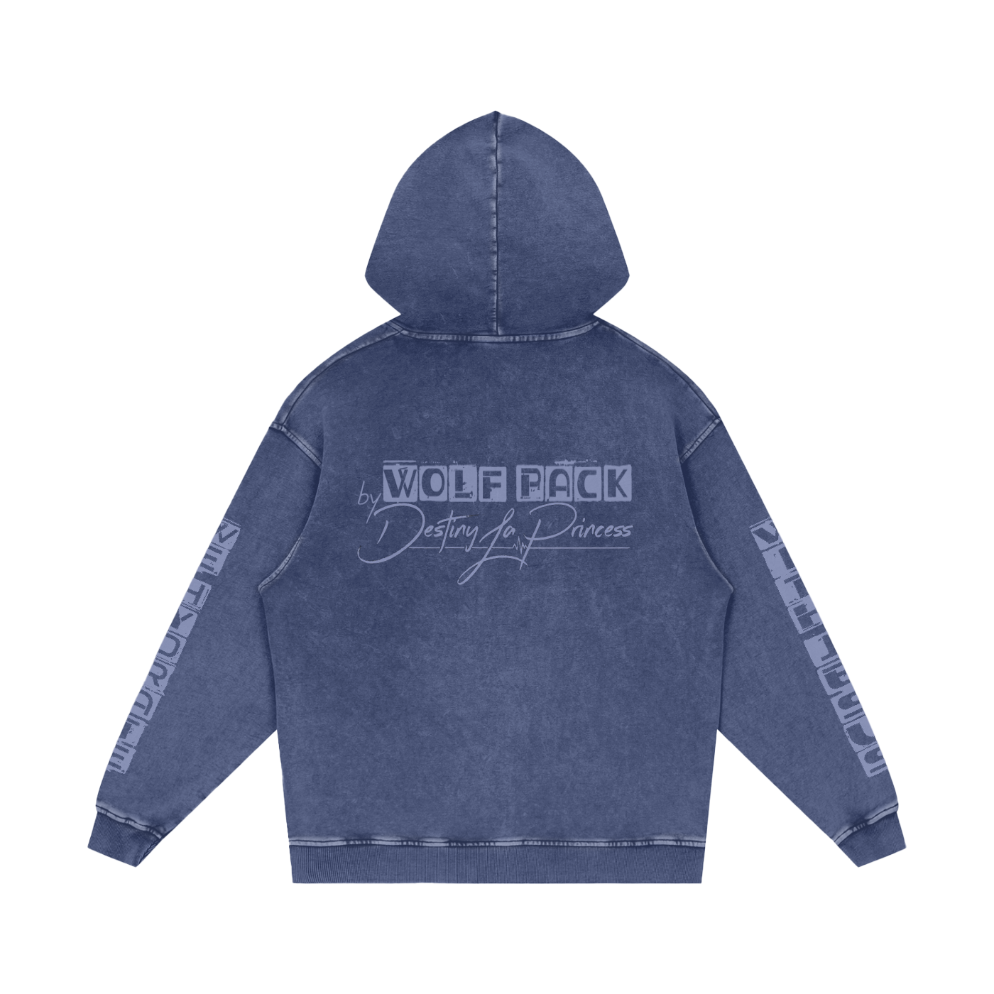 Snow Washed Loose Cotton Hoodie
