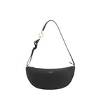 Ferragamo Black Calf Leather Bos Taurus Shoulder Bag