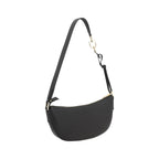 Ferragamo Black Calf Leather Bos Taurus Shoulder Bag