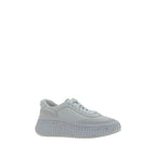 Chloé White Calf Leather Bos Taurus Platform Sneakers