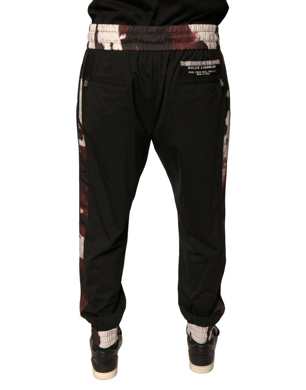 Authentic Designer Authentic Designer Dolce & Gabbana Black Camouflage Wool Jogger Sweatpants Pants
