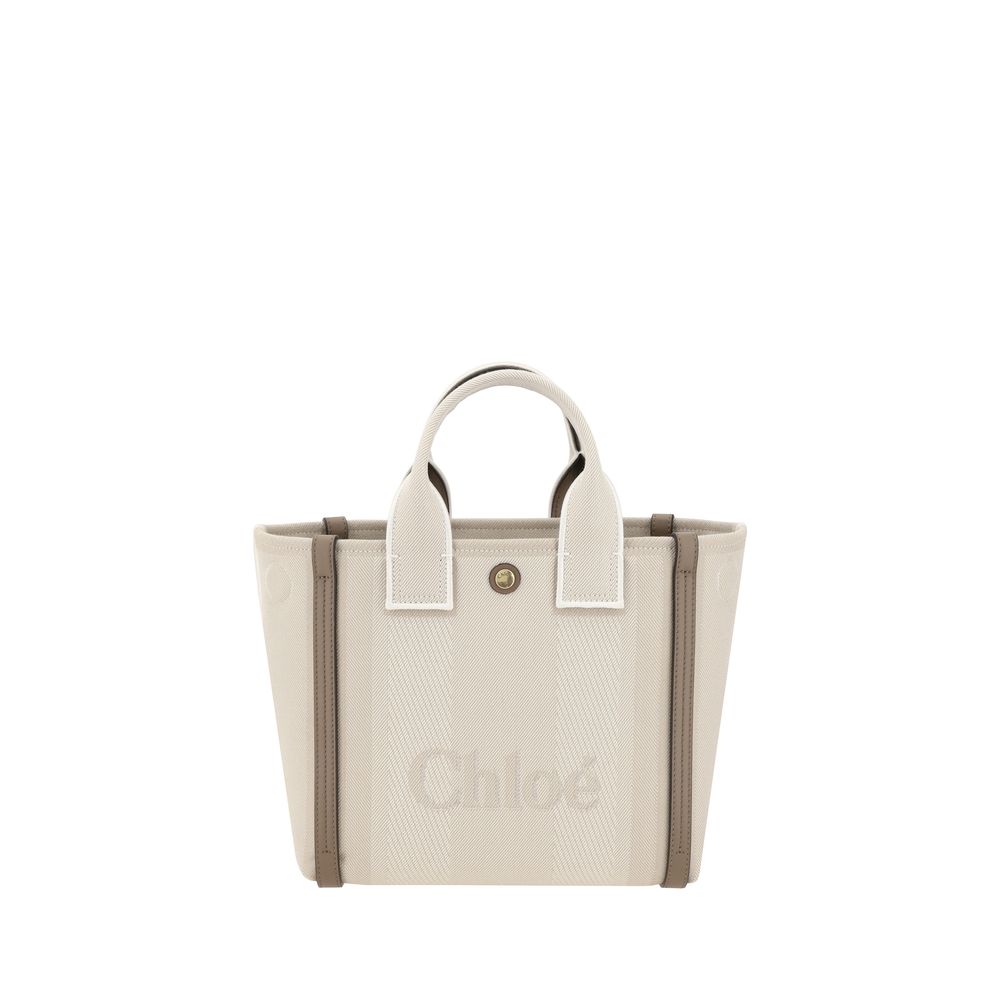 Chloé Beige Cotton Shoulder Bag