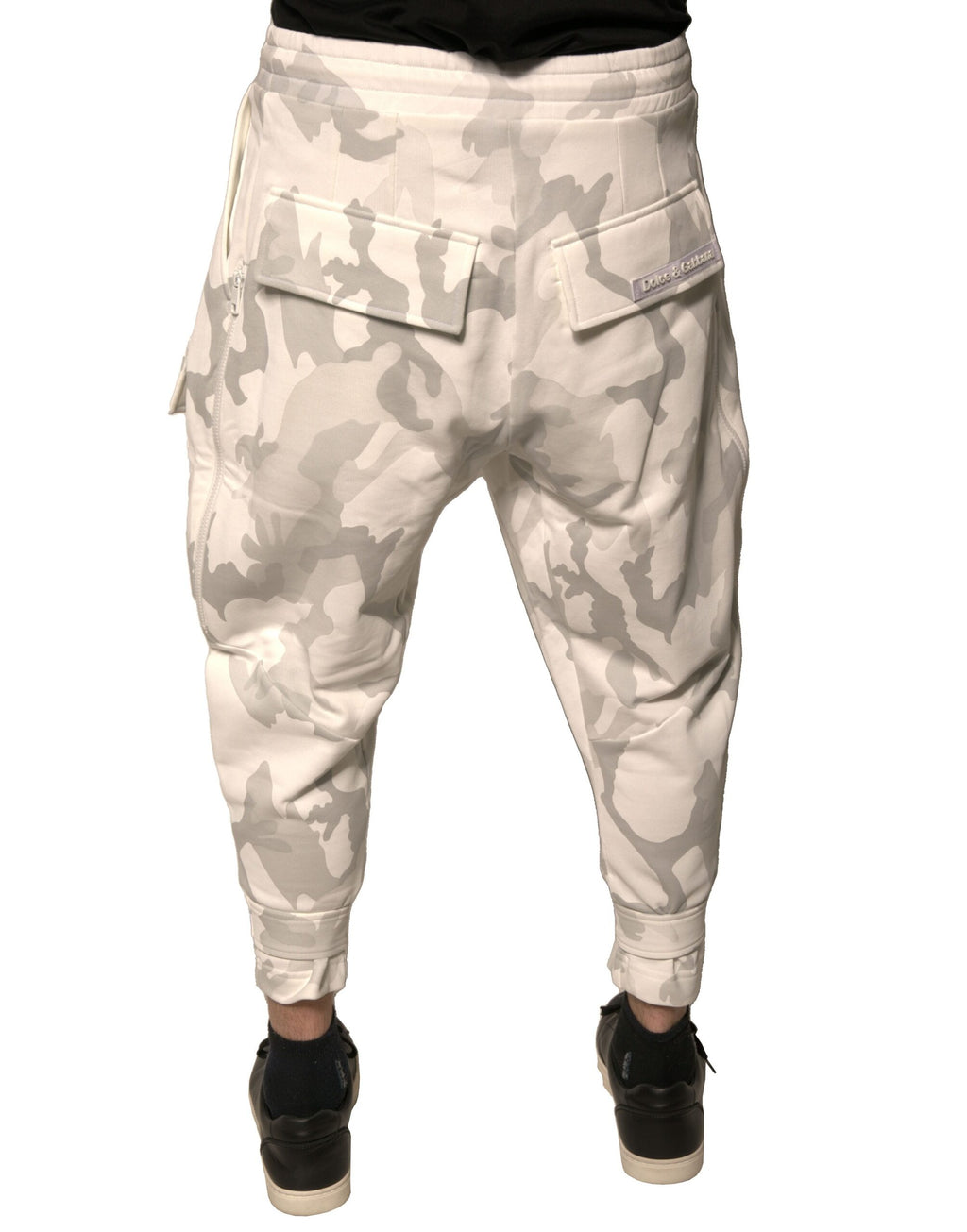 Authentic Designer Authentic Designer Dolce & Gabbana White Camouflage Cargo Jogger Pants