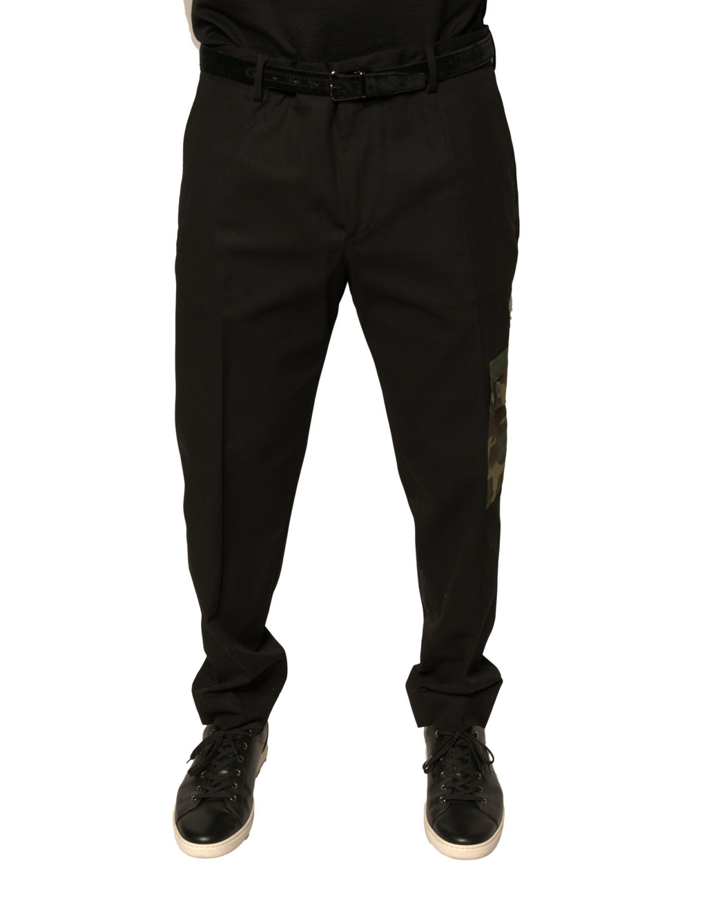 Authentic Designer Authentic Designer Dolce & Gabbana Black Cotton Men Cargo Casual Pants
