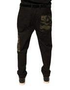 Authentic Designer Authentic Designer Dolce & Gabbana Black Cotton Men Cargo Casual Pants