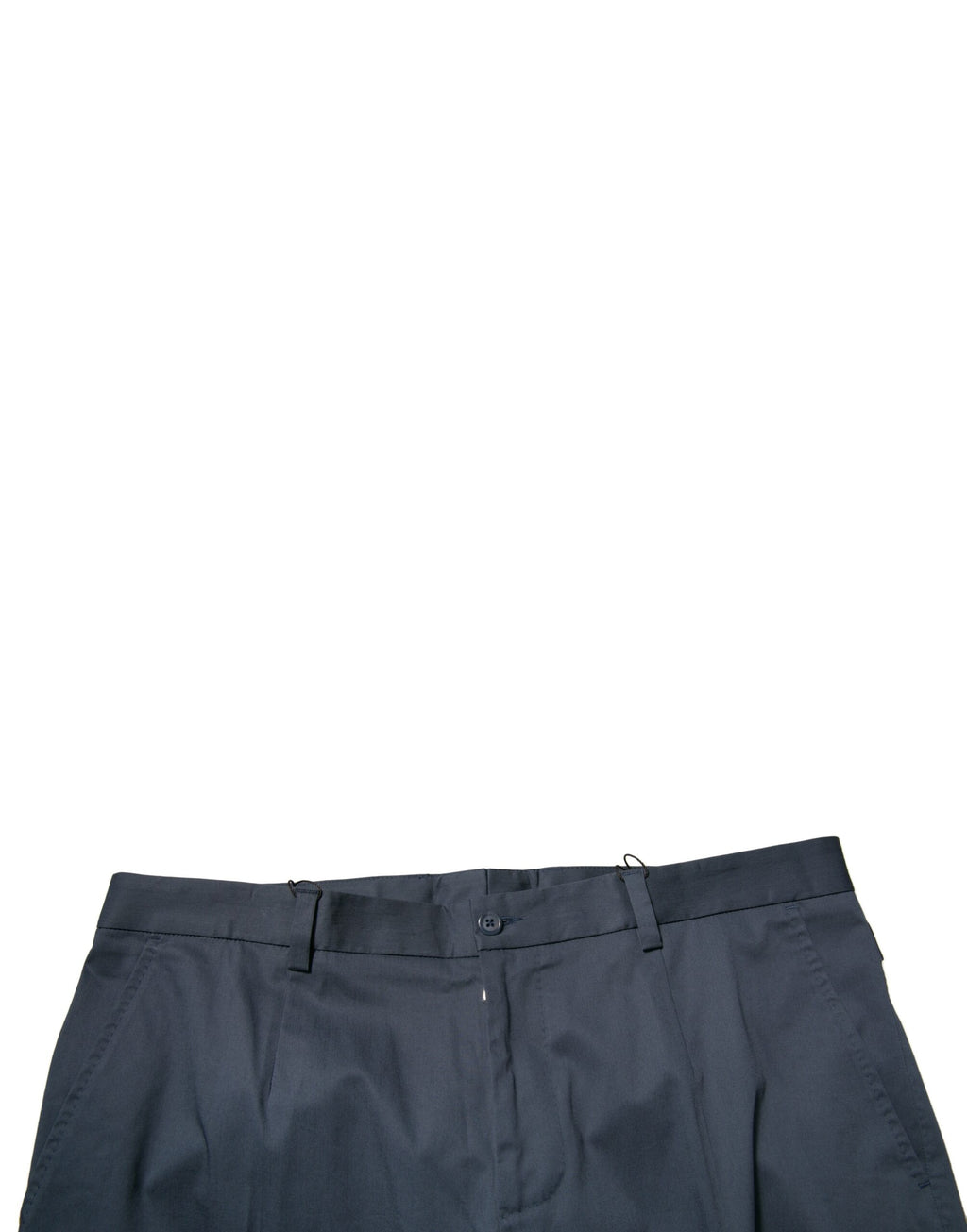 Authentic Designer Authentic Designer Dolce & Gabbana Dark Blue Cotton Stretch Skinny Men Dress Pants
