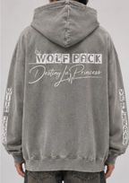 Snow Washed Loose Cotton Hoodie