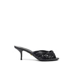 Dolce & Gabbana Black Snake Skin  Platform Sandals