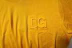 Dolce & Gabbana Dark Yellow Logo Cotton Men Crew Neck T-shirt