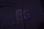 Dolce & Gabbana Navy Blue DG Logo Cotton Crew Neck T-shirt