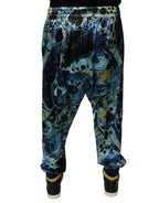 Authentic Designer Authentic Designer Dolce & Gabbana Multicolor Marble Print Jogger Men Sweatpants Pants