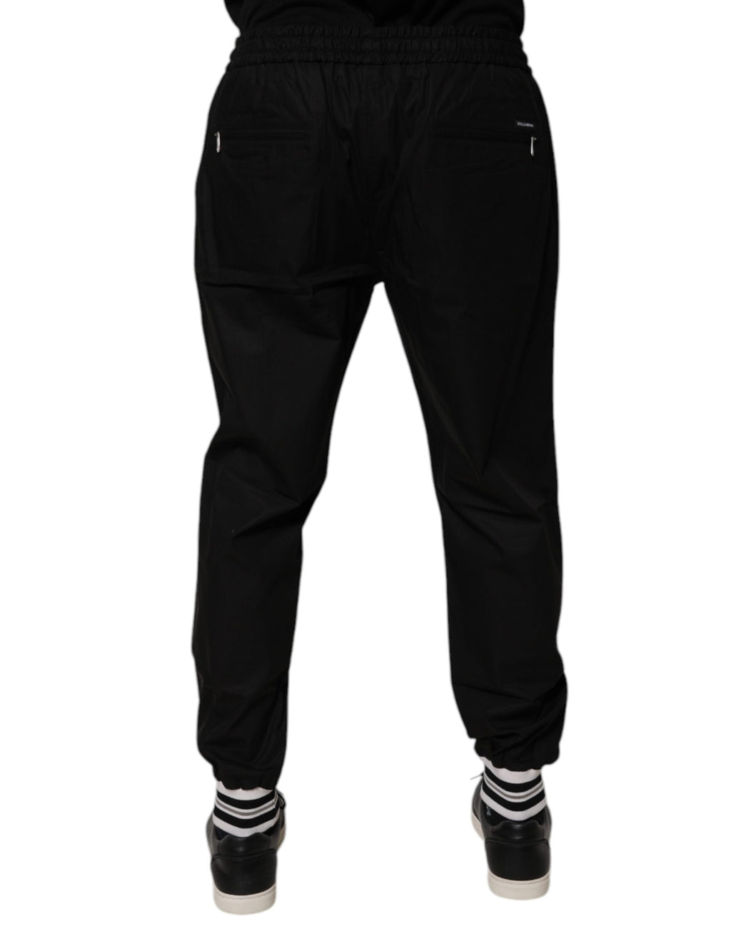 Authentic Designer Authentic Designer Dolce & Gabbana Black Cotton Men Jogger Sweatpants Pants