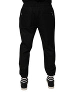 Authentic Designer Authentic Designer Dolce & Gabbana Black Cotton Men Jogger Sweatpants Pants