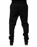 Authentic Designer Authentic Designer Dolce & Gabbana Black Polyester Men Jogger Sweatpants Pants