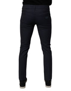 Dolce & Gabbana Dark Blue Cotton Stretch Skinny Denim Jeans
