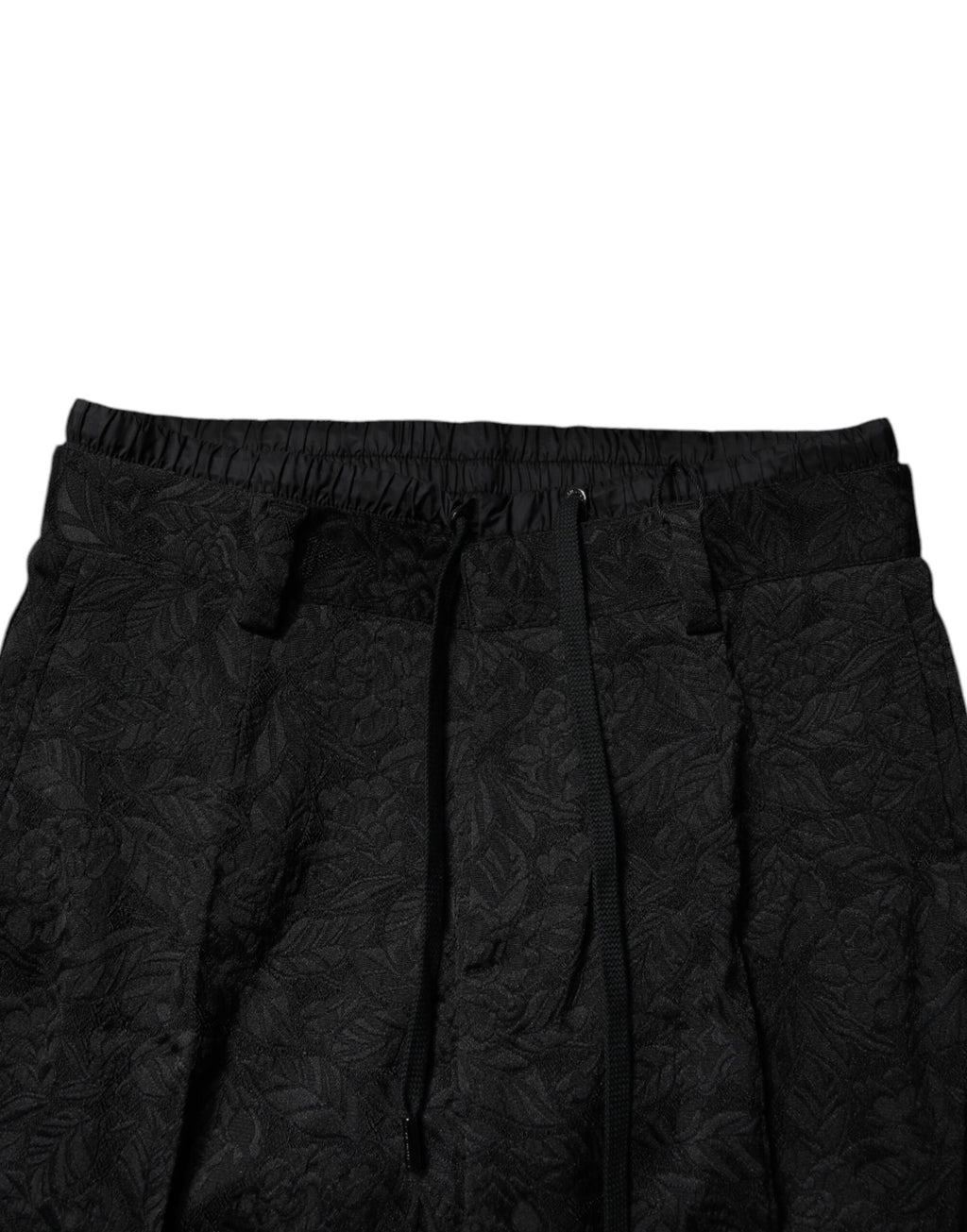 Authentic Designer Authentic Designer Dolce & Gabbana Black Brocade Polyester Skinny Dress Pants
