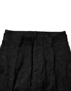 Authentic Designer Authentic Designer Dolce & Gabbana Black Brocade Polyester Skinny Dress Pants