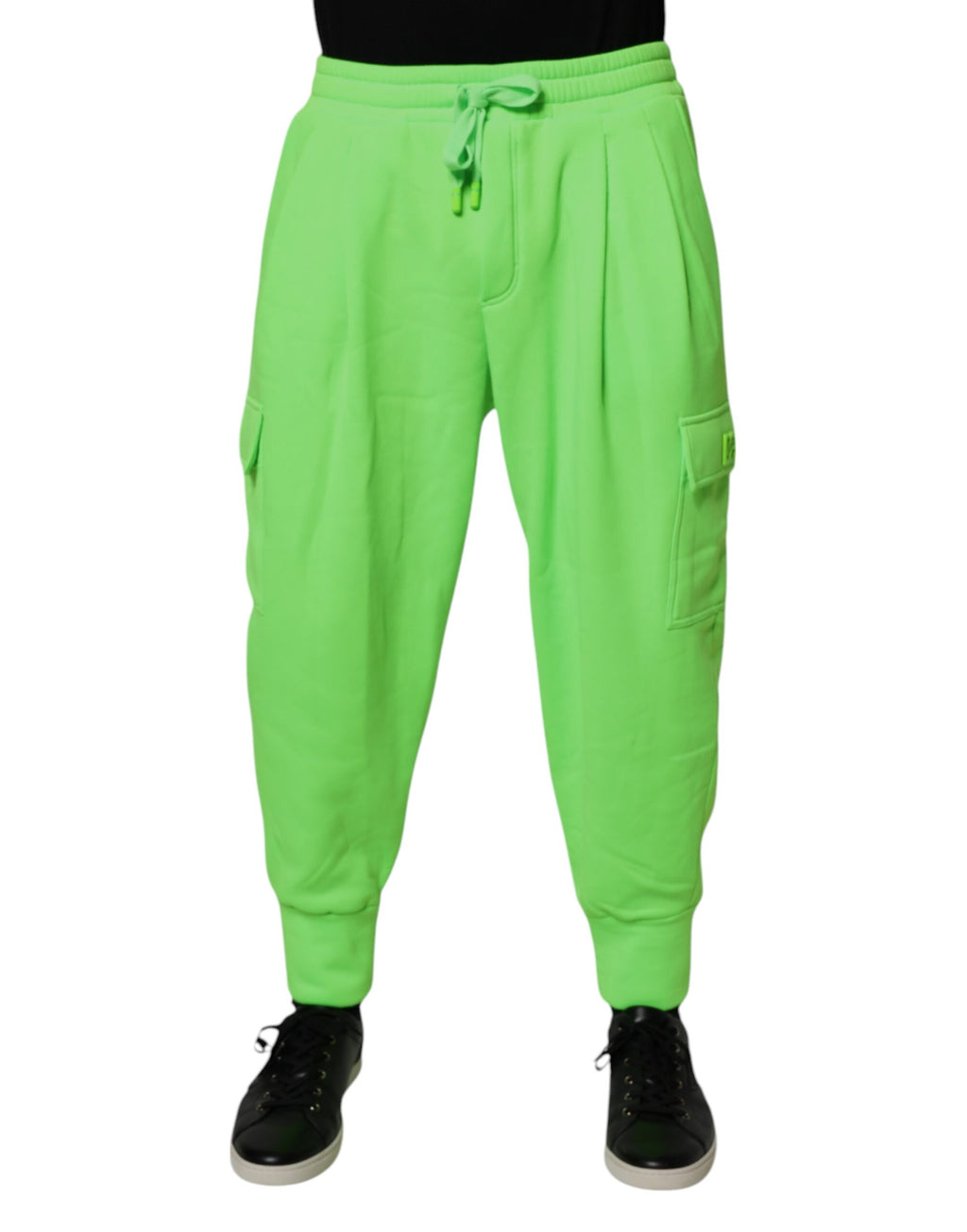 Authentic Designer Authentic Designer Dolce & Gabbana Neon Green Cargo Jogger Men Sweatpants Pants