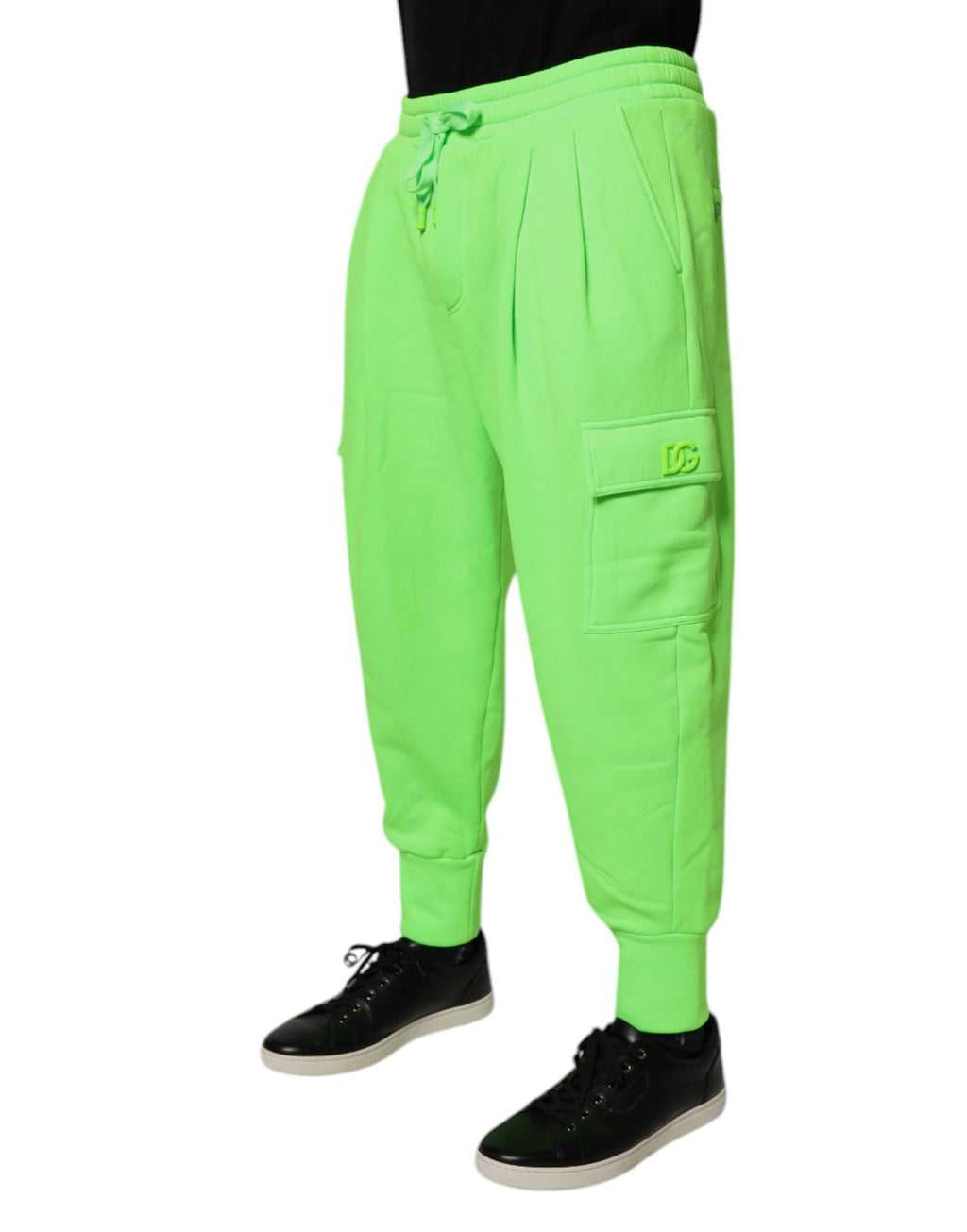 Authentic Designer Authentic Designer Dolce & Gabbana Neon Green Cargo Jogger Men Sweatpants Pants
