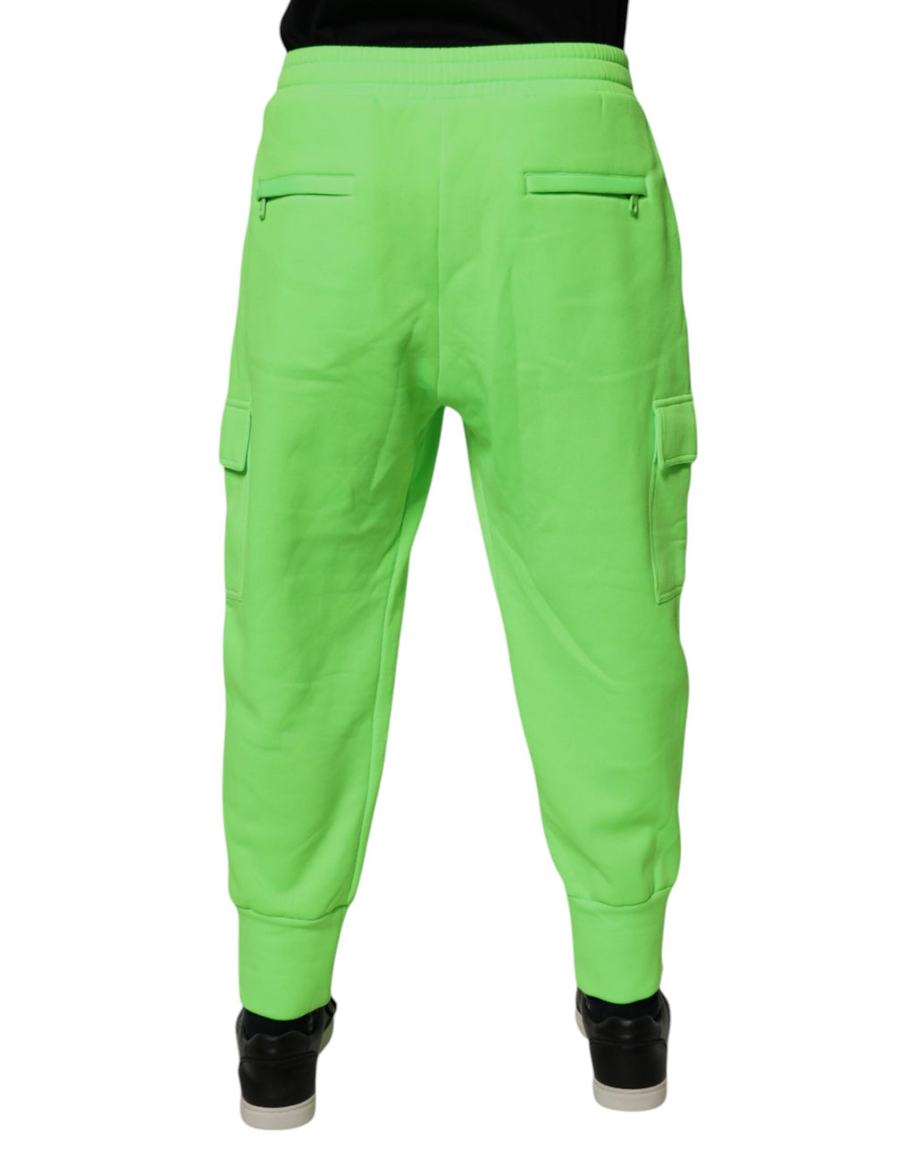 Authentic Designer Authentic Designer Dolce & Gabbana Neon Green Cargo Jogger Men Sweatpants Pants