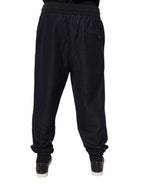 Authentic Designer Authentic Designer Dolce & Gabbana Black Jacquard Jogger Men Sweatpants Pants
