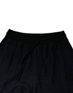 Authentic Designer Authentic Designer Dolce & Gabbana Black Jacquard Jogger Men Sweatpants Pants