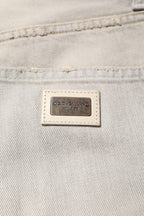 Dolce & Gabbana Light Gray Cotton Skinny Denim Jeans