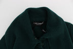 Dolce & Gabbana Green Knitted Cashmere Cardigan