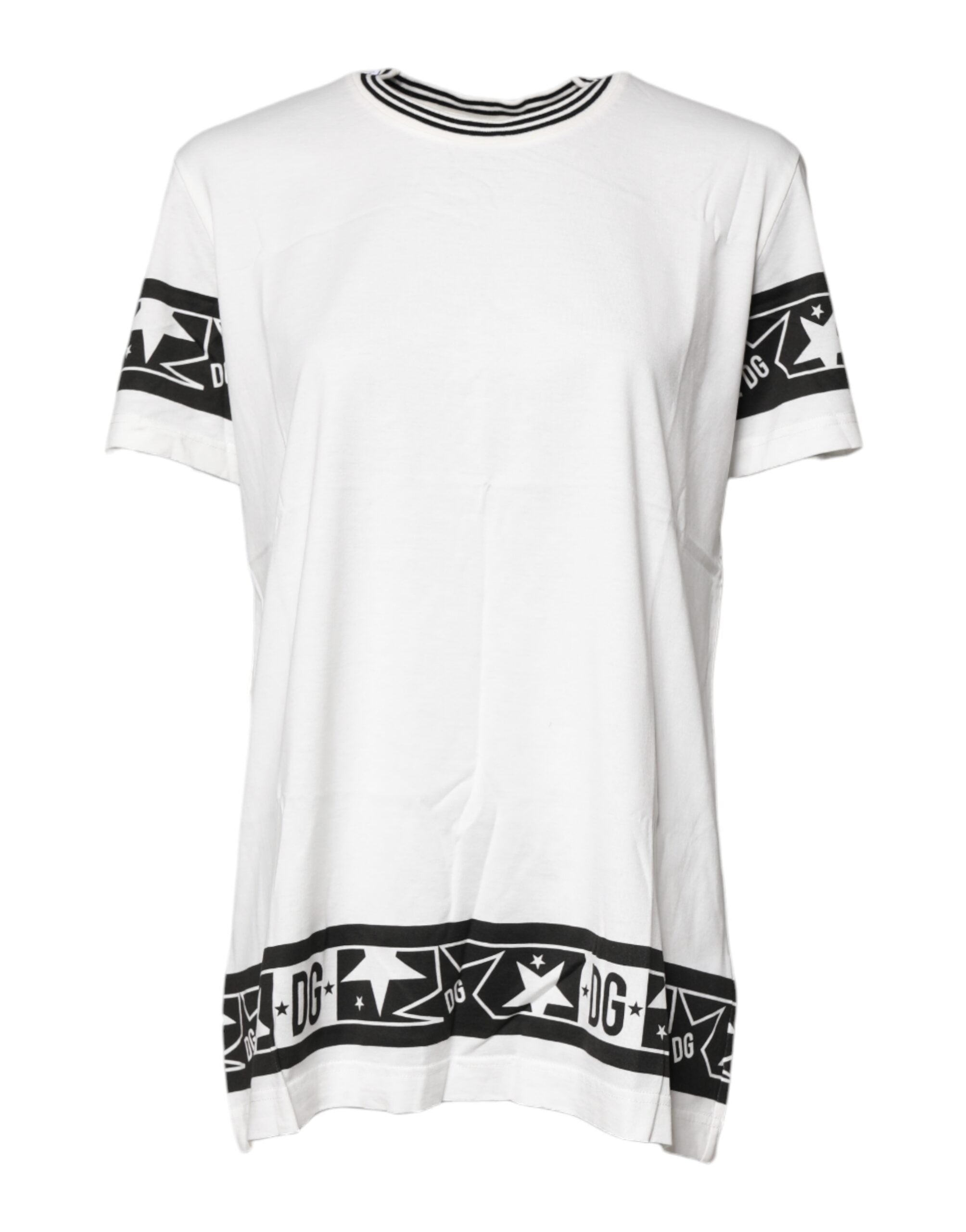 Dolce & Gabbana White #DGMillennials Cotton Crewneck T-shirt